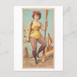 Cartão Postal Forte Série Women 22: Boat Racer Vintage