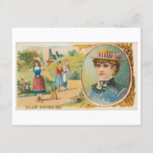 Cartão Postal Forte Série Women 45: Club Swinging Vintage