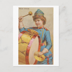 Cartão Postal Forte Série Women 46: Drummer Vintage