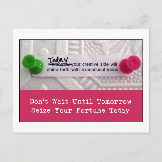 Cartão Postal Fortuna criativa (Frente)