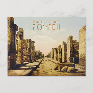 Cartão Postal Fortuna Street, Pompeia, Itália