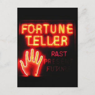 Cartão Postal Fortune Teller - Presente e Futuro Passado