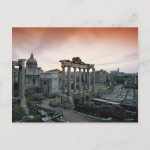 Cartão Postal Fórum Romano ao amanhecer