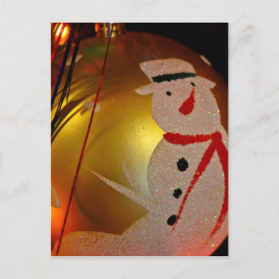 Cartão Postal Fosco Snowman Ornament
