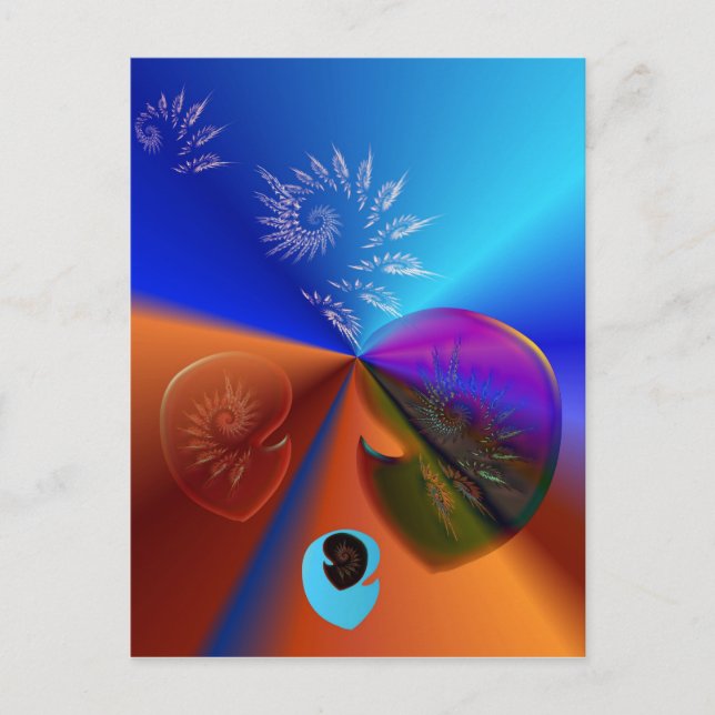 Cartão Postal Fósseis celestiais (Frente)