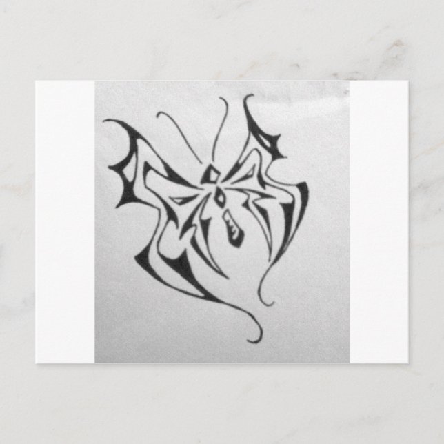 Cartão Postal foto-40.JPG borboleta tribal (Frente)