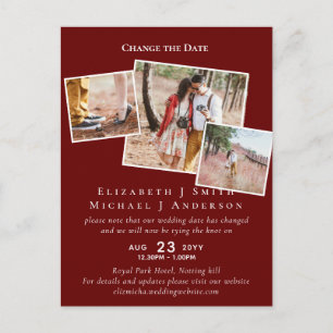 Cartão Postal FOTO Alterar os planos de data Adiando qualquer ev