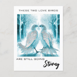 Cartão Postal *~* FOTO Aniversário Absracto  Pássaros do Amor AP