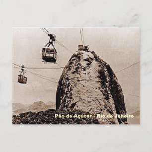Cartão Postal Foto antiga de Pão-de-Açúcar no Rio