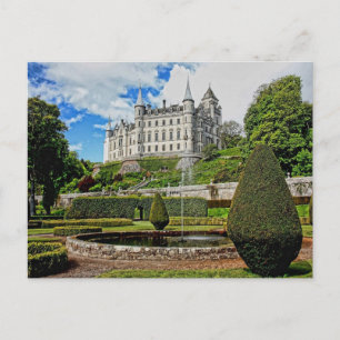 Cartão Postal Foto da arquitetura do castelo de Dunrobin