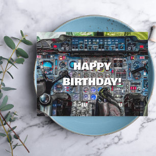 Cartão Postal Foto da cabine do avião, Legal Diversão Aviation A