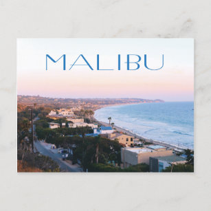 Cartão Postal Foto da Costa da Califórnia em Malibu