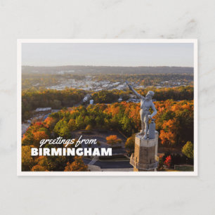Cartão Postal Foto da Estátua do Vulcano no Centro de Birmingham