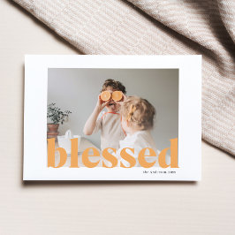 Cartão Postal Foto da família | Cartão-postal de Ação de Graças 