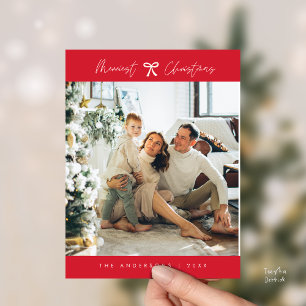 Cartão Postal Foto da família minimalista moderna, tema do Arco 