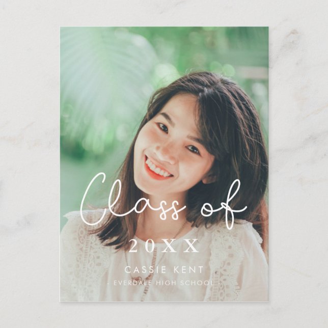 Cartão Postal Foto da Graduação da Classe de Grau 2025 (Frente)