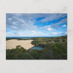 Cartão Postal Foto da Ilha Fraser, no Lago Wabby, Austrália