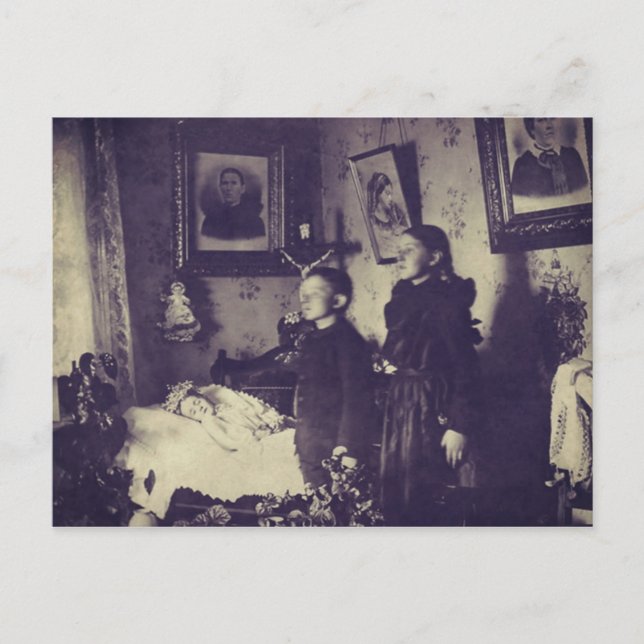 Cartão Postal Foto da Morte na Era Vitoriana (Frente)