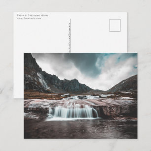 Cartão Postal Foto da natureza em cascata