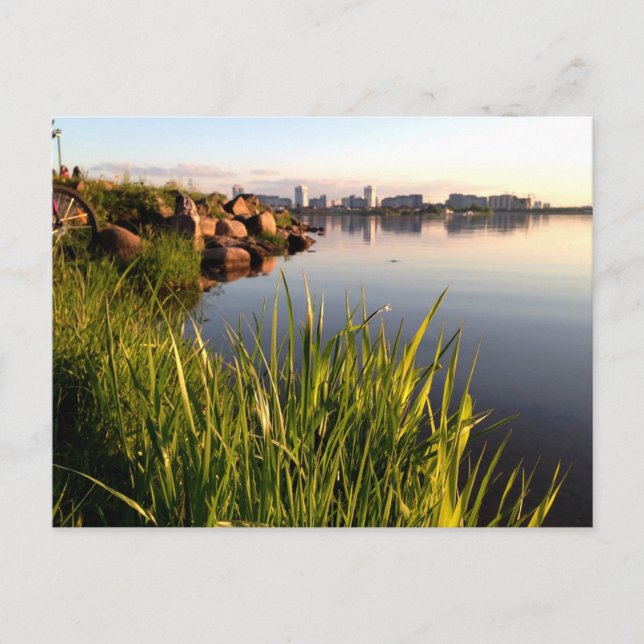 Cartão Postal Foto da paisagem da Bielorrússia (Frente)