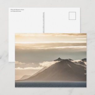 Cartão Postal Foto da paisagem de Spitsbergen Svalbard