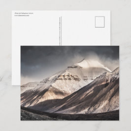 Cartão Postal Foto da paisagem de Spitsbergen Svalbard