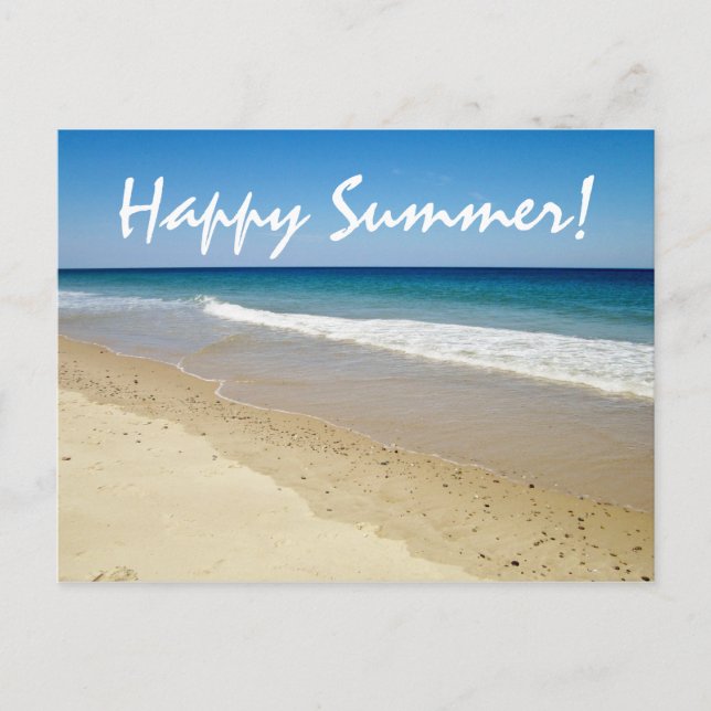 Cartão Postal Foto da praia (Frente)