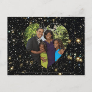 Cartão Postal Foto da Primeira Família do Presidente Obama