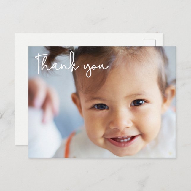 Cartão Postal Foto da primeira festa de aniversário da Baby Girl (Frente/Verso)