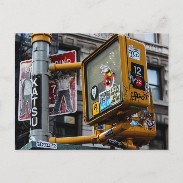 Cartão Postal Foto da rua Nova Iorque Urban (Frente)