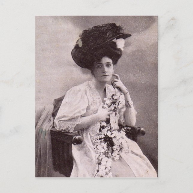 Cartão Postal Foto da Vintage (Frente)