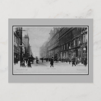 Cartão Postal Foto da Vintage 1890s, Manchester Deansgate