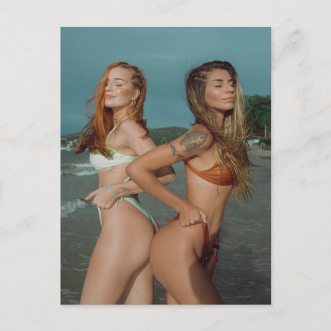 Cartão Postal Foto das garotas do Hot Summer Bikini (Frente)