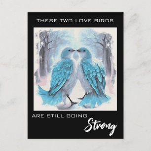 Cartão Postal *~* Foto de Aniversário Casalzinho de Amor Inverno