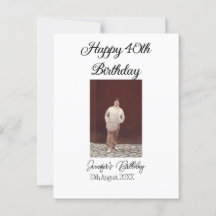 Foto de aniversário de 40 anos moderna simples min
