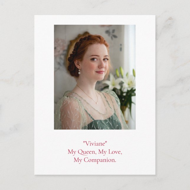 Cartão Postal Foto de Aniversário Moderno (Frente)