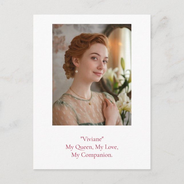 Cartão Postal Foto de Aniversário Moderno (Frente)