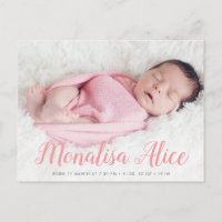 foto de anúncio de nascimento de bebê na moda