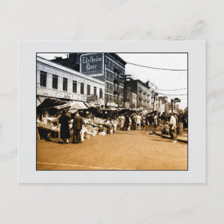 Cartão Postal Foto de arte de safra: Mercado italiano de 1940, B