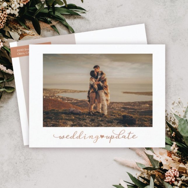 Cartão Postal Foto de atualização de casamento (Criador carregado)