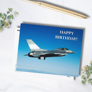 Cartão Postal Foto de avião a jato, Aniversário de Aviação Legal
