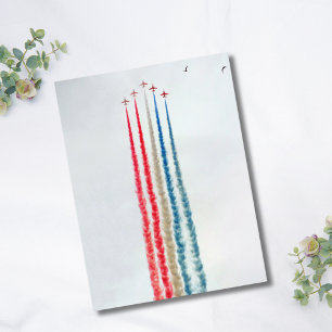 Cartão Postal Foto de avião a jato, Feliz Aniversário de Aviação
