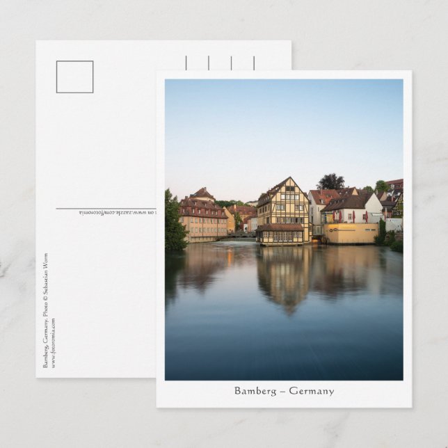 Cartão Postal Foto de Bamberg Alemanha (Frente/Verso)