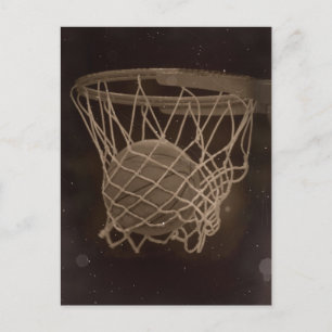 Cartão Postal Foto de basquete danificada