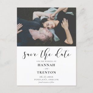 Cartão Postal Foto de design simples e elegante