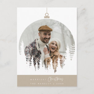 Cartão Postal Foto de Família de Natal Mais Alegre, Sobreposição