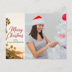 Cartão Postal Foto de Família de Natal na Califórnia