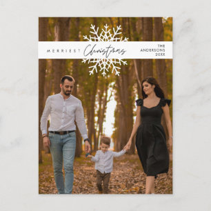 Cartão Postal Foto de família no Natal mais alegre, Felicidade A