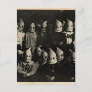 Cartão Postal Foto de fantasia de Vintage halloween na Irlanda