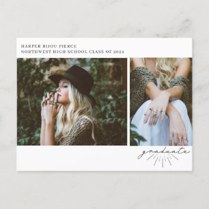 Cartão Postal Foto de Festa de formatura de Script de Arte de Li